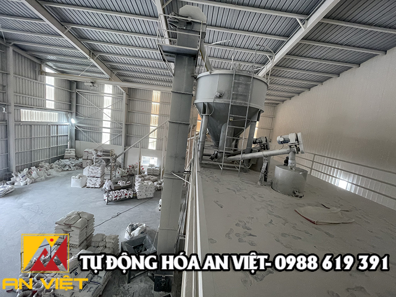 Lắp đặt cân định lượng bột đá năng suất 3-4 tấn/h tại Hà Nam